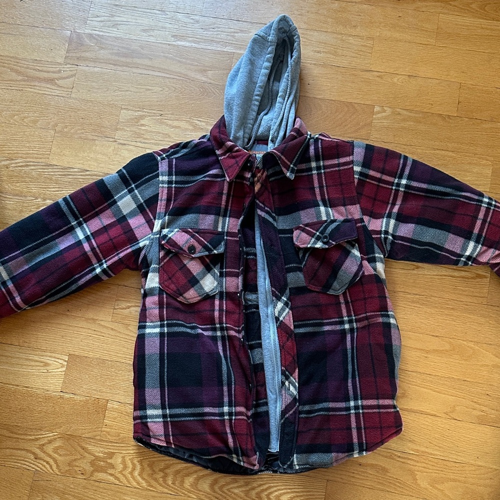 Plaid Hooded Jacket